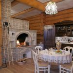 Интерьер кухни в стиле русское кантри